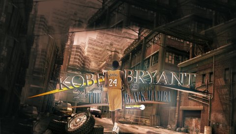 Kobe bryant, баскетбол, баскетболист, город