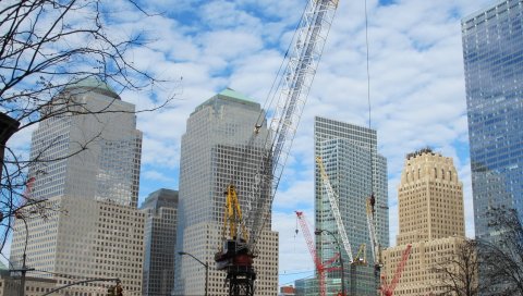 США, америка, здания, небоскребы, строительство