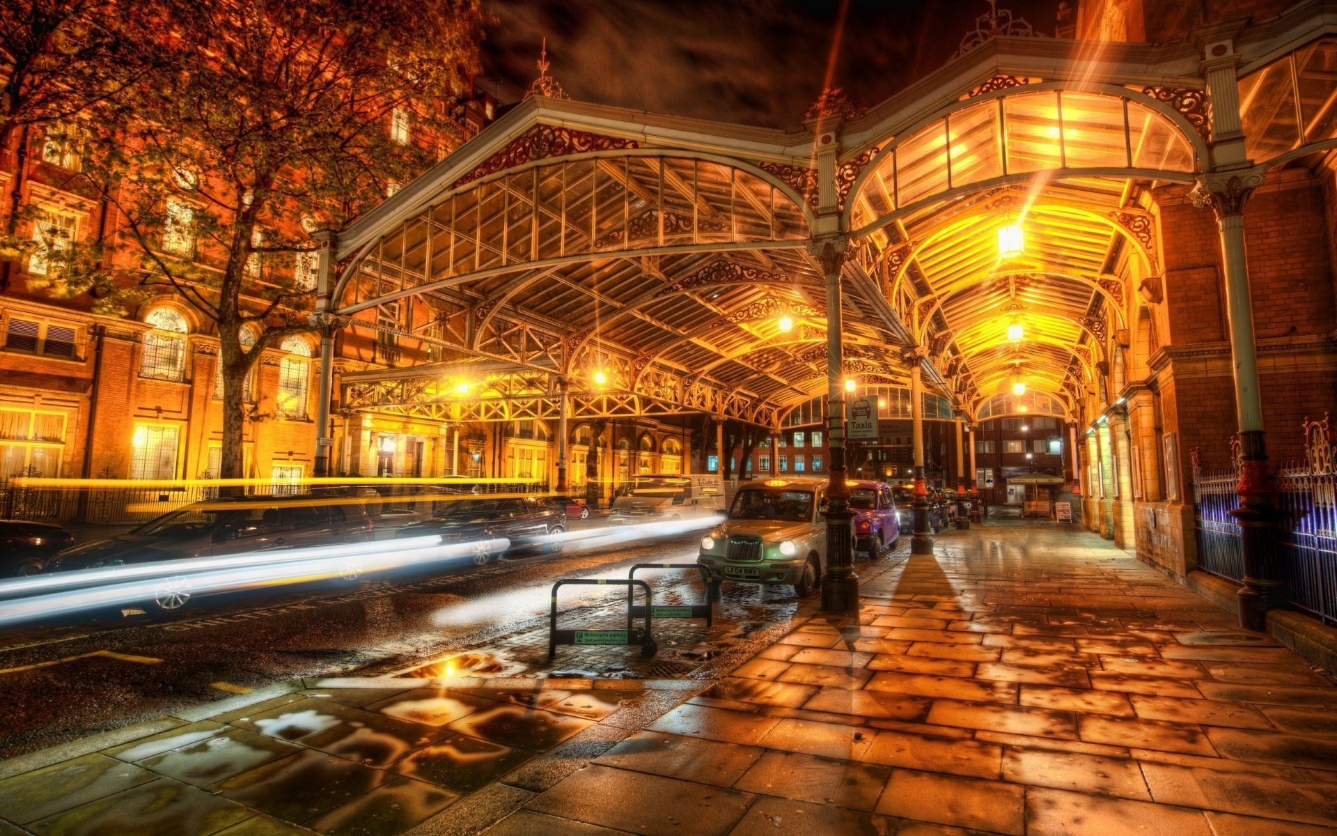 Картинки Лондон, огни, улица, вечер, ночь, hdr фото и обои на рабочий стол