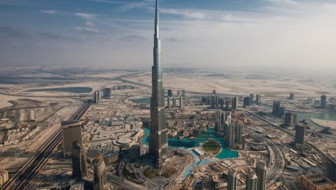 Дубай, город, небоскребы, здание