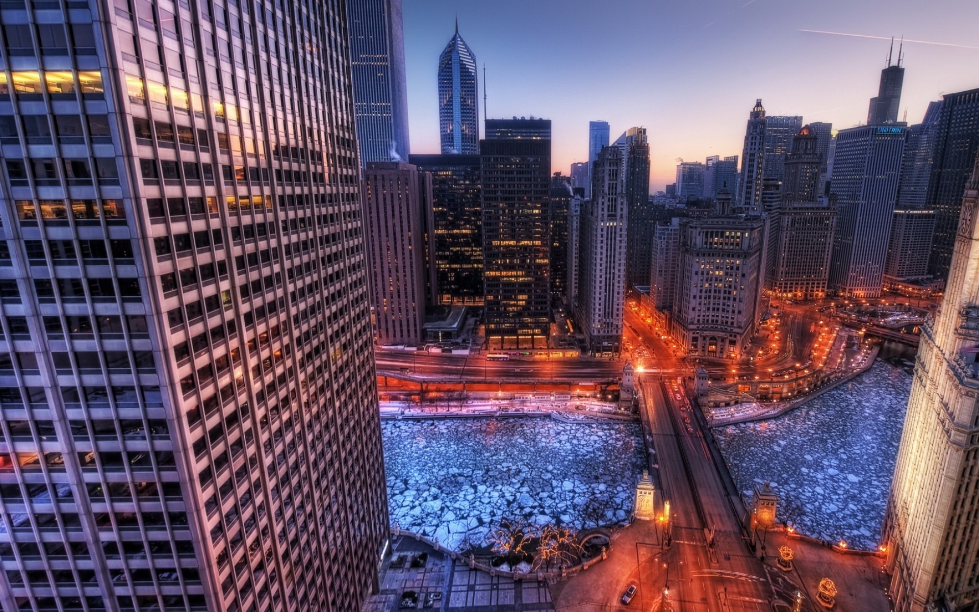 Картинки США, большой бен, Лондон, мост, река, небоскребы, hdr фото и обои на рабочий стол