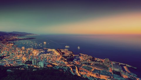 Монако, вид, вид сверху