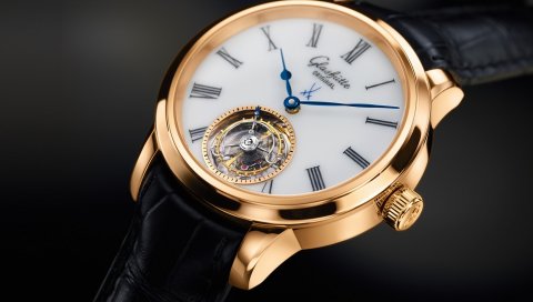 Glashutte, циферблат, мужские, наручные часы, ремешок