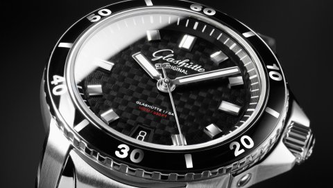 Glashutte, dial, mens, наручные часы, темный, дизайн