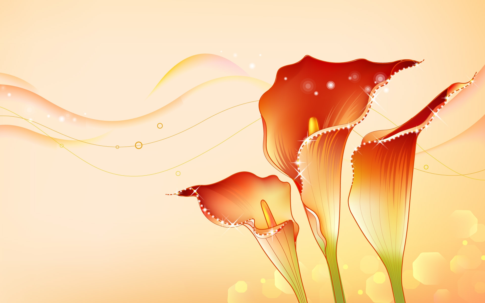 Картинки Цветок, блеск, узор, фон фото и обои на рабочий стол