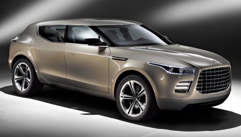 Aston martin, lagonda, концепция, 2009, коричневый, вид сбоку, авто
