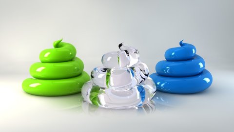 Фигура, металл, стекло, фон, цвет