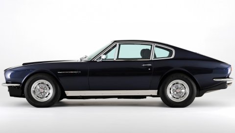 Aston martin, dbs, v8, 1969, синий, вид сбоку, ретро, ??авто
