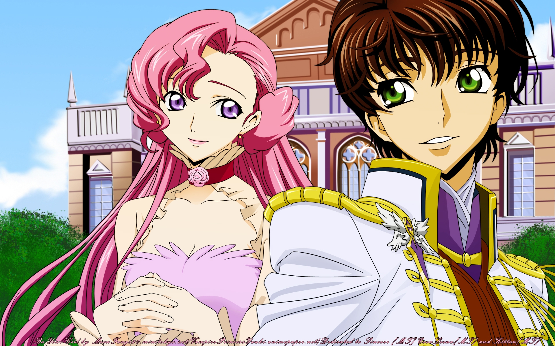 Картинки Код geass, мальчик, девушка, милый, улыбка фото и обои на рабочий стол