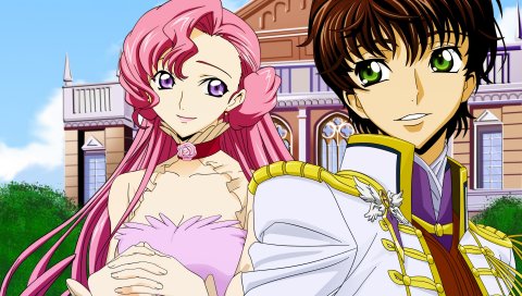 Код geass, мальчик, девушка, милый, улыбка