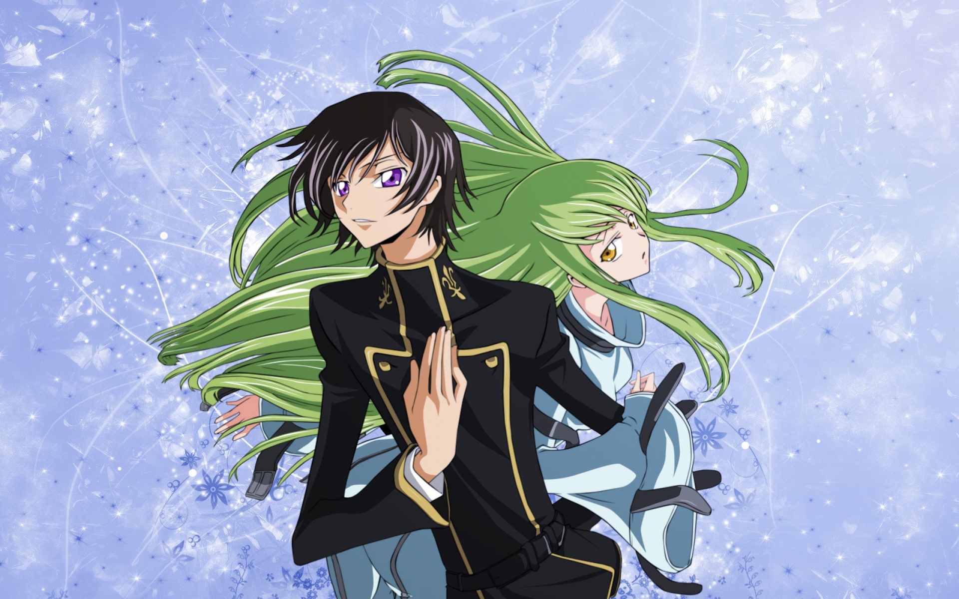 Картинки Код geass, мальчик, девушка, космос, взгляд фото и обои на рабочий стол