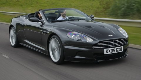 Aston martin, dbs, 2009, черный, вид спереди, автомобили, скорость