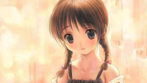 K-on, косы, девушка, аниме, сладкий