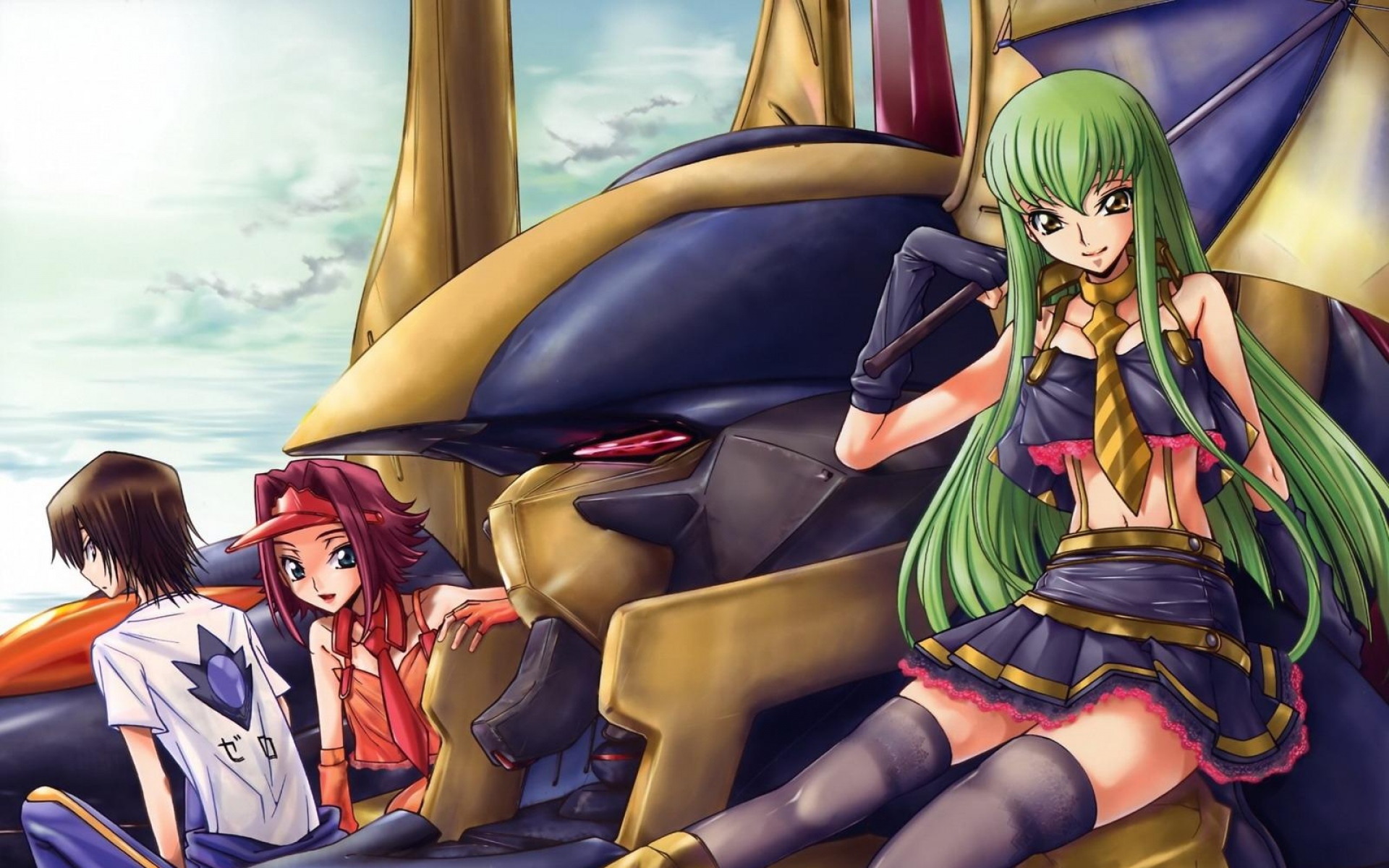Картинки Код geass, девушка, милый, робот, улыбка фото и обои на рабочий стол