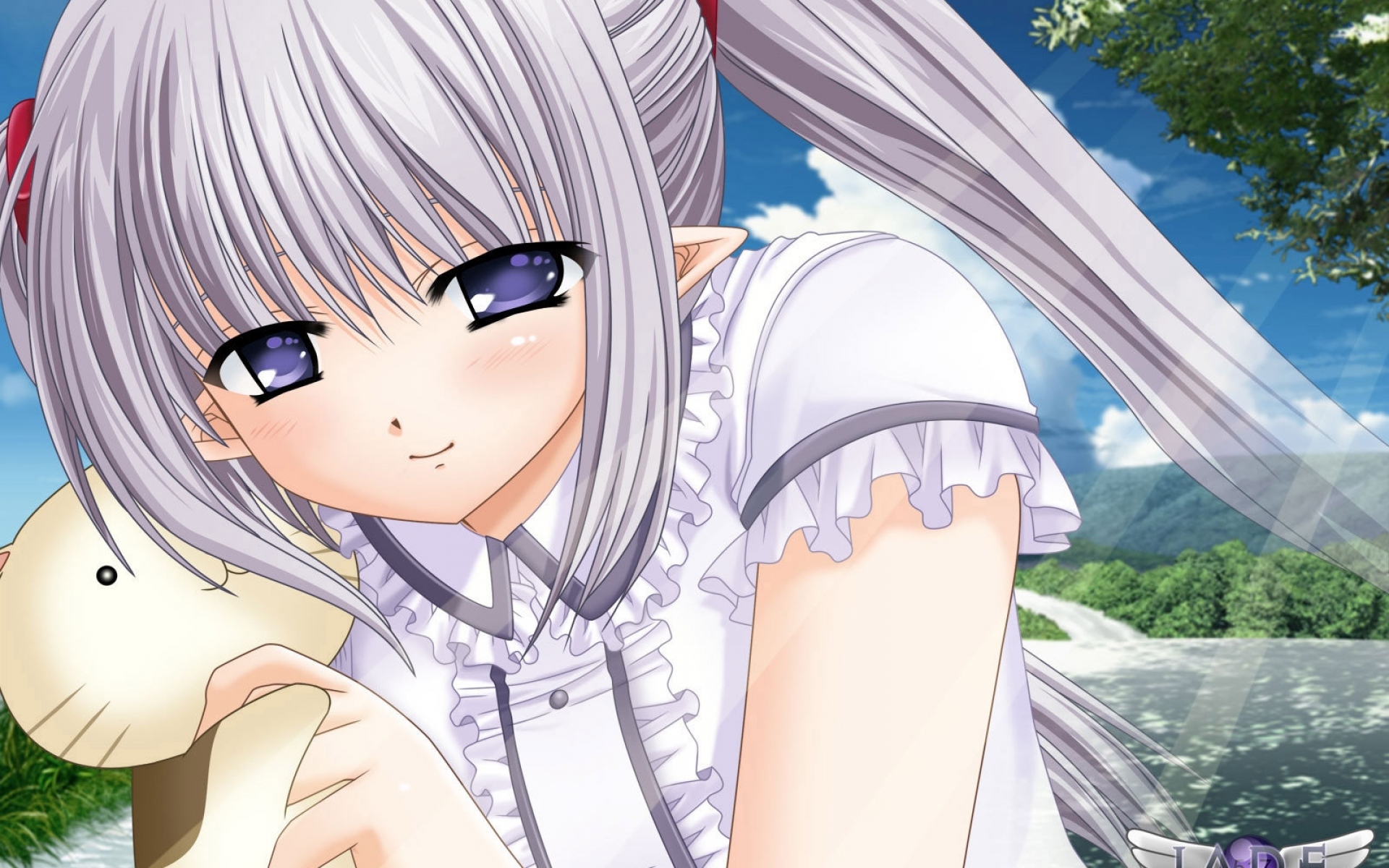 Картинки Shuffle anime primula, глаза, девушка, блондинка фото и обои на рабочий стол