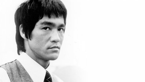 Bruce lee, знаменитость, легенда, брюнетка, черный белый