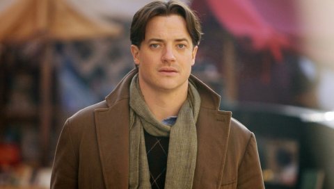 Brendan fraser, мужчина, куртка, прогулка, брюнетка