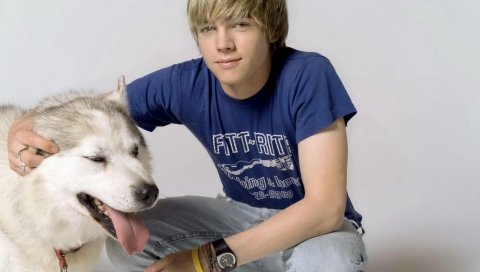 Jesse mccartney, парень, блондинка, собака, фотосессия