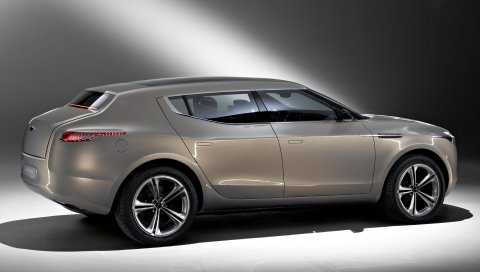Aston martin, lagonda, 2009, концепт-кар, бежевый металлик, вид сбоку, авто