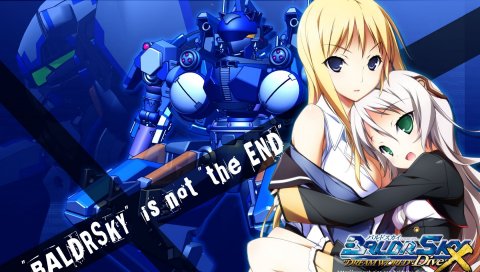 Baldr force exe resolution, девушка, hug, robot, touch
