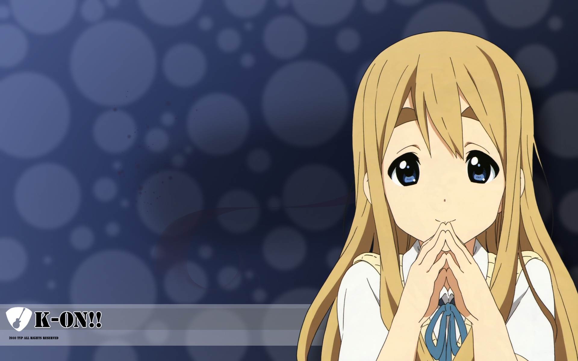 Картинки K-on, девушка, блондинка, руки, поза, сладкий фото и обои на рабочий стол