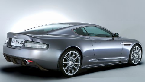 Aston martin, dbs, 2006, серый, вид сбоку, стиль, авто