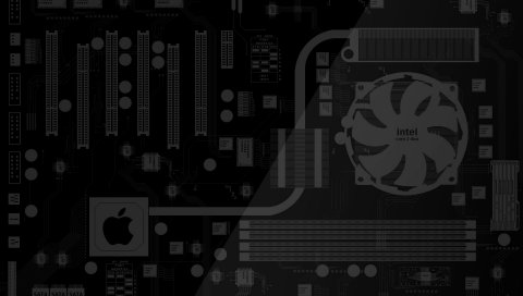 Схема, материнская плата, intel, apple