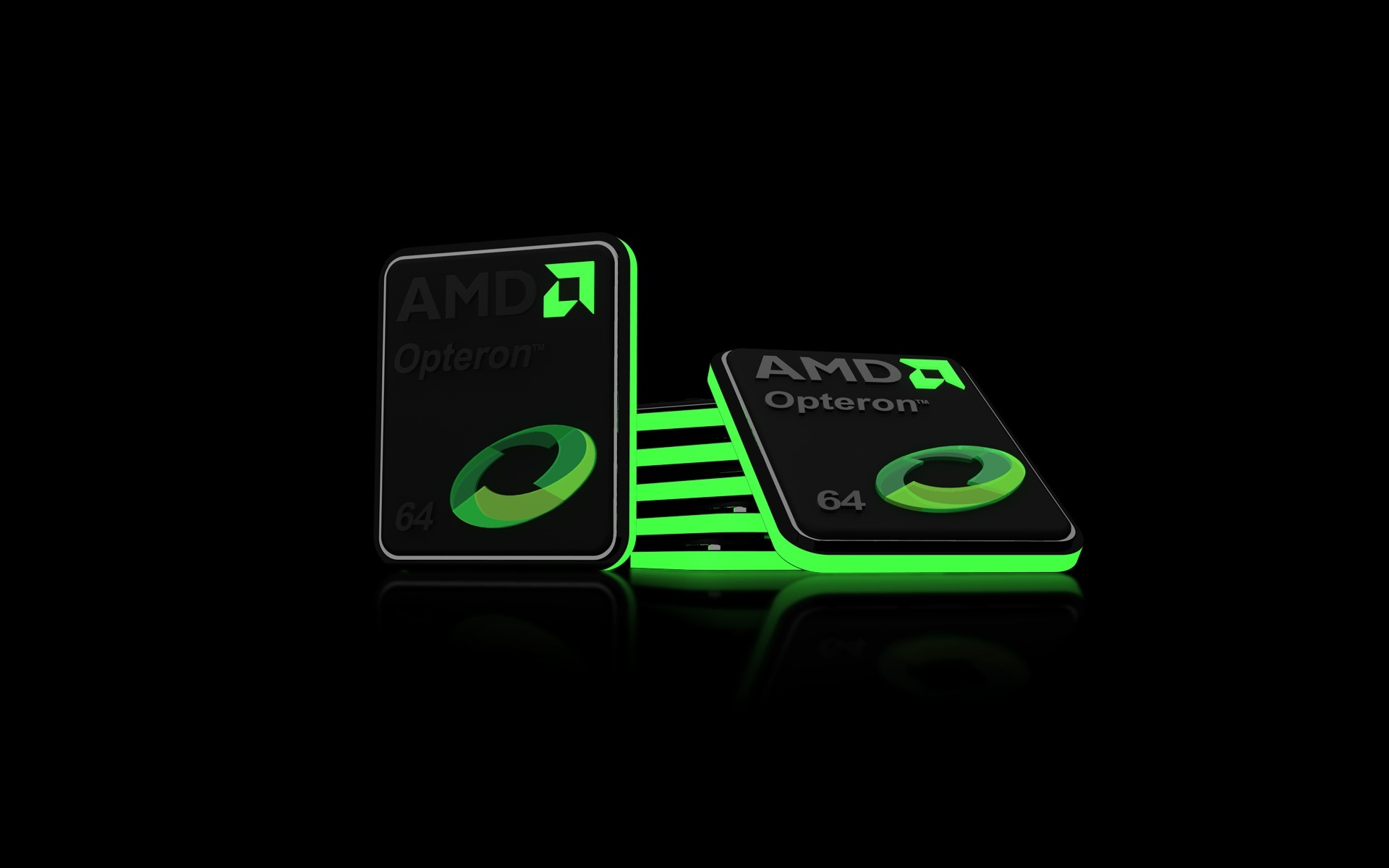 Картинки Процессор, процессор, amd, черный, зеленый фото и обои на рабочий стол