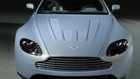 Aston martin, v12, zagato, 2007, вид спереди, синий металлик, стиль, автомобили