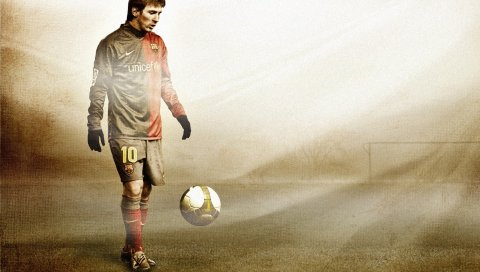 Lionel messi, футбол, мяч, поле, ворота, футболист