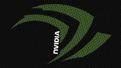 Nvidia, бренд, логотип, компьютер