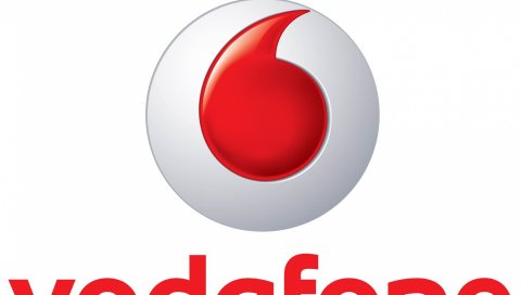 Vodafone, телекоммуникационная компания, логотип, фон, характер