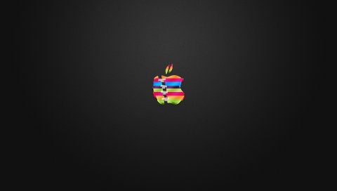 Яблоко, mac, бренд, логотип, разноцветные