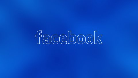 Facebook, сеть, интернет, синий, белый