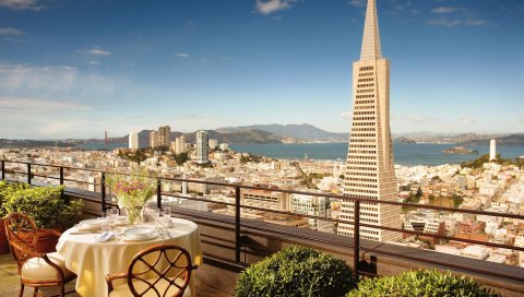 San - francisco, балкон, гостиница, взгляд, красивый