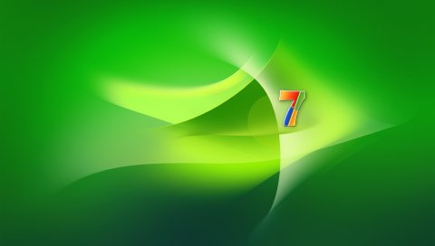 Окна 7, os, зеленый, желтый