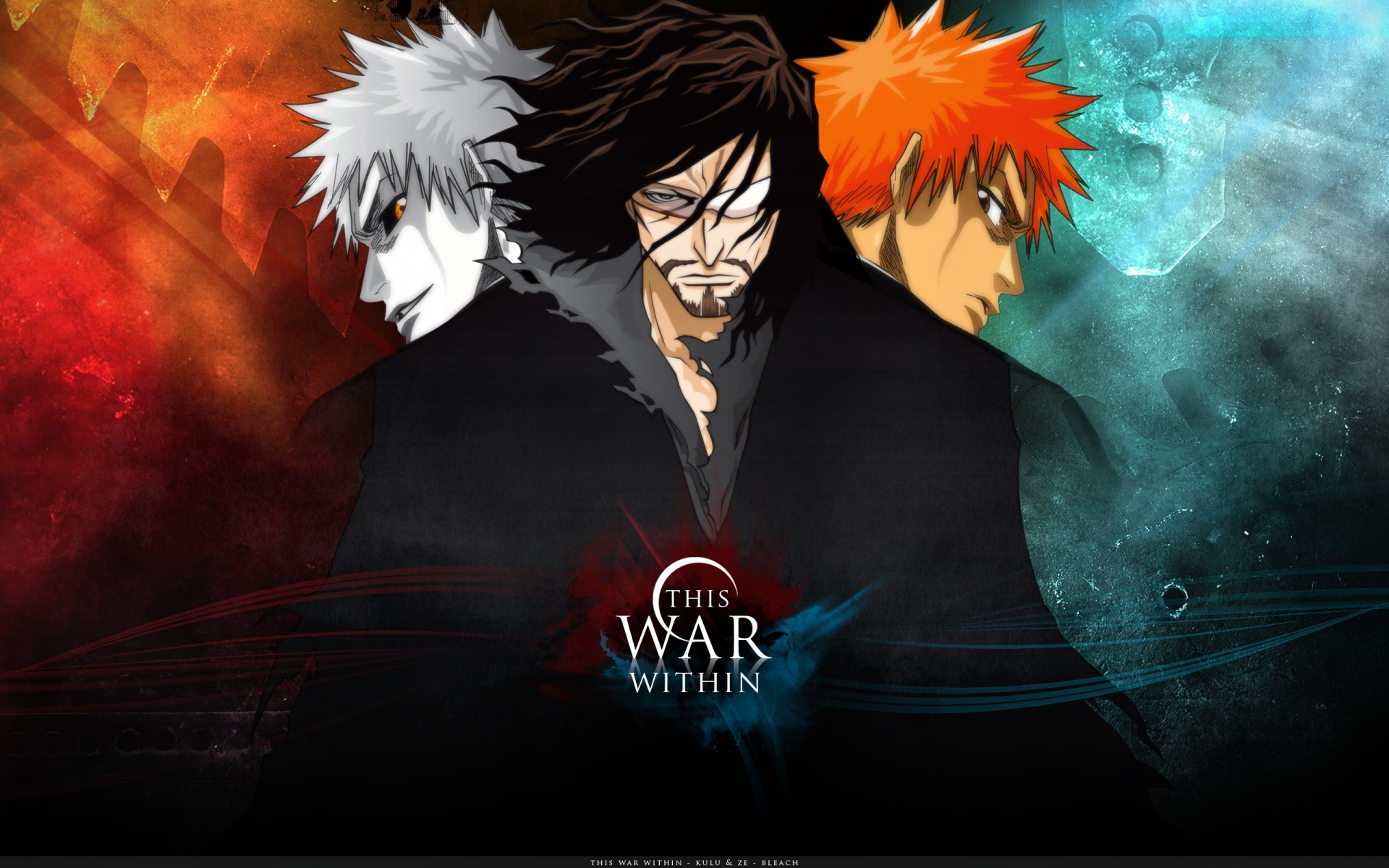 Картинки Kurosaki ichigo, bleach, аниме, ребята, выглядят, суровые фото и обои на рабочий стол