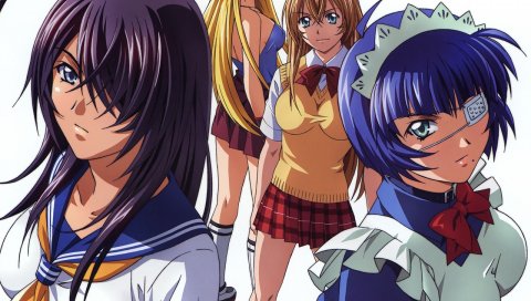 Игра ikkitousen, девушка, молодая, поза, взгляд