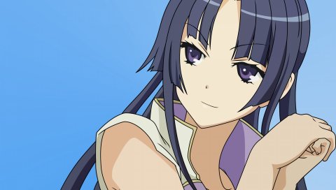 Momoko kibitsu - okami-san, девушка, сладкий, руки, осанка, улыбка