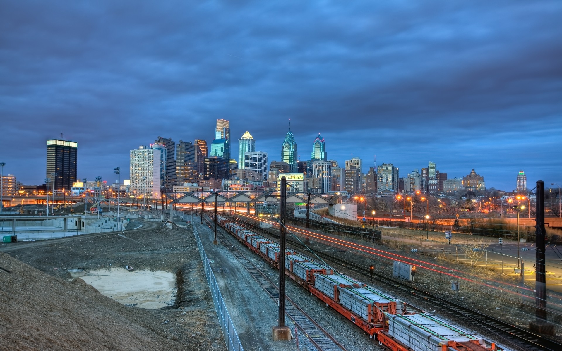 Картинки Филадельфия, железная дорога, здание, город фото и обои на рабочий стол