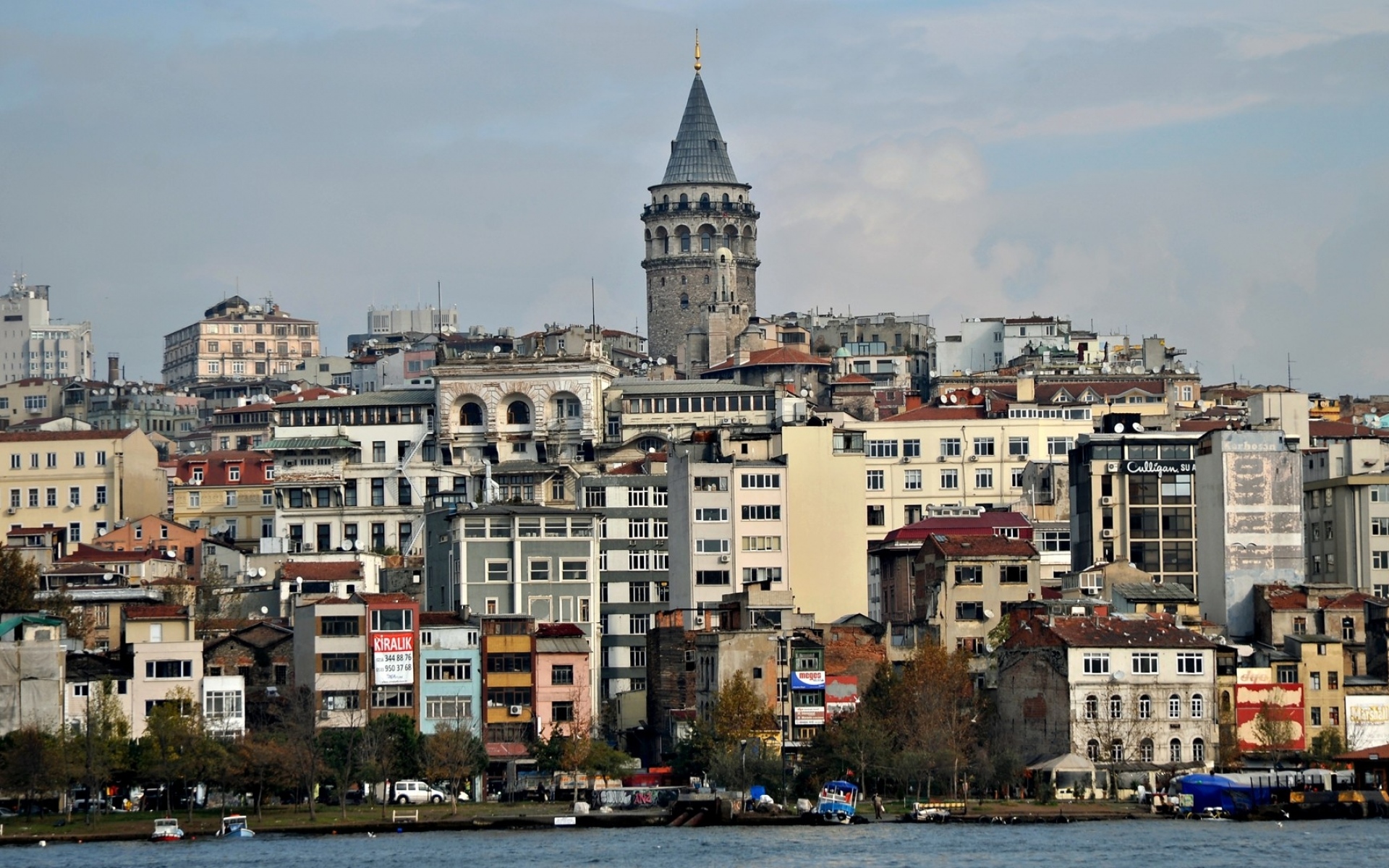 Картинки Исланбул, город, горизонт, здания, небо, вид фото и обои на рабочий стол