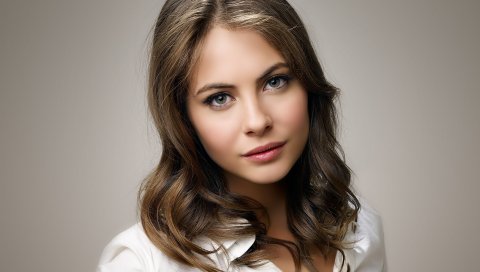 Willa Голландия, брюнетка, лицо, рубашка, взгляд, знаменитость