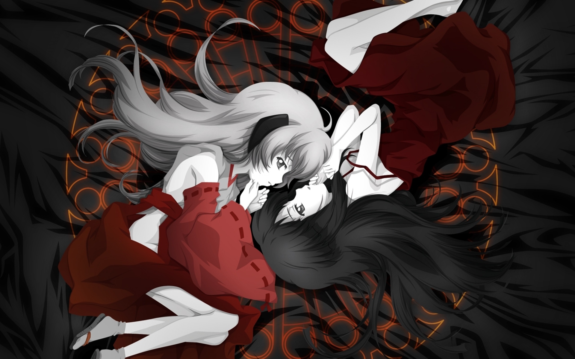 Картинки Higurashi no naku koro ni, девушка, взгляд, диапазон, поза фото и обои на рабочий стол