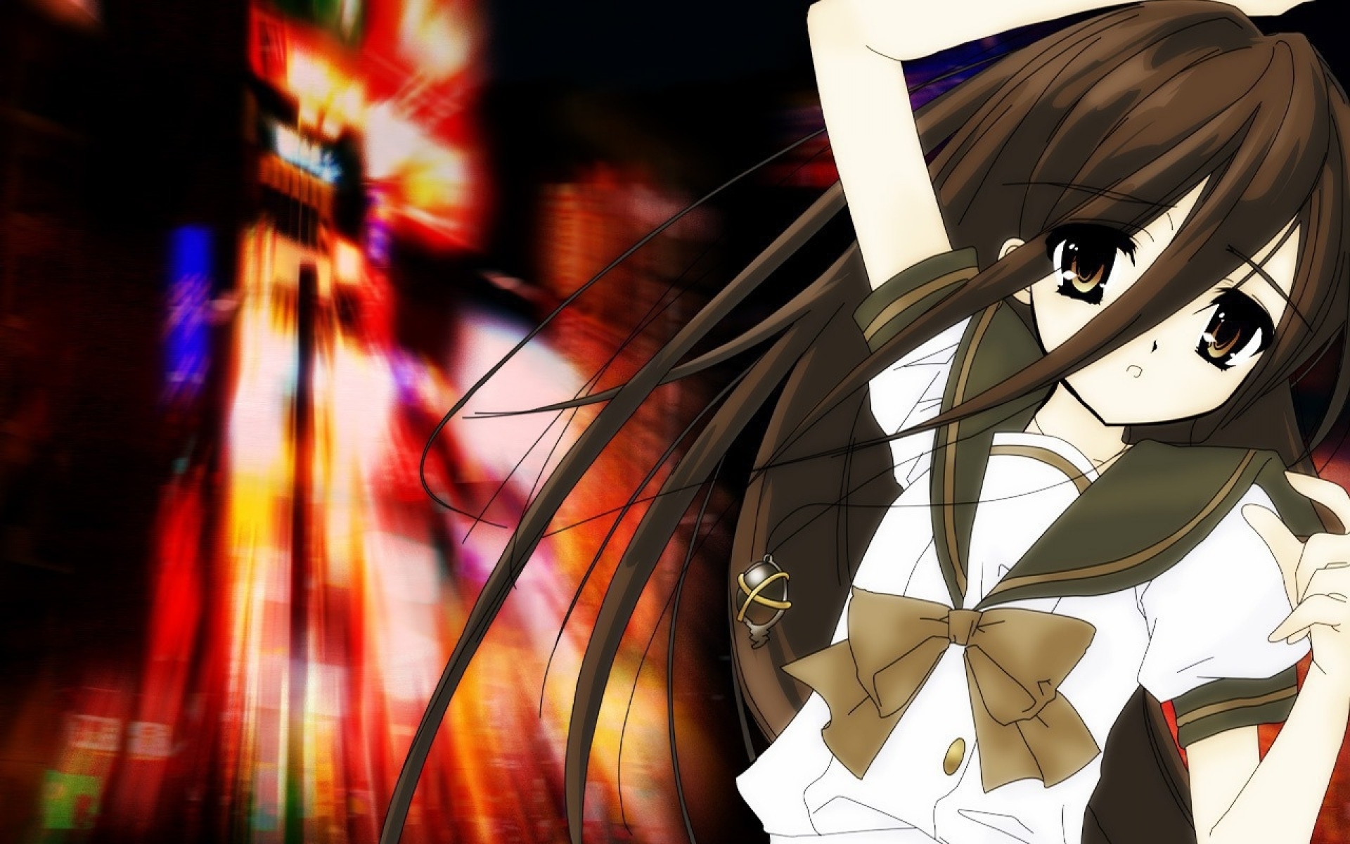 Картинки Shakugan no shana роман, девушка, брюнетка, молодой, грустный фото и обои на рабочий стол