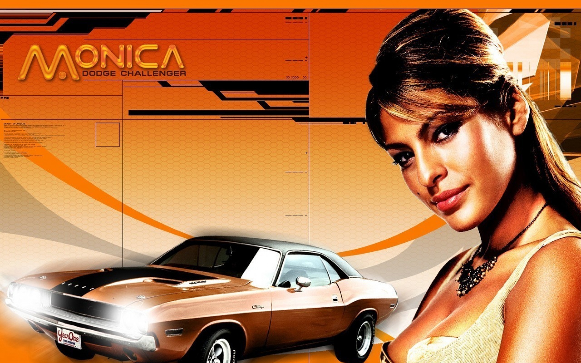 Картинки 2 быстрых 2 яростных, eva mendes, monica fuentes, автомобиль, dodge, претендент фото и обои на рабочий стол