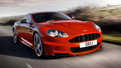 Aston martin, dbs, 2011, красный, вид спереди, стиль, автомобили, природа