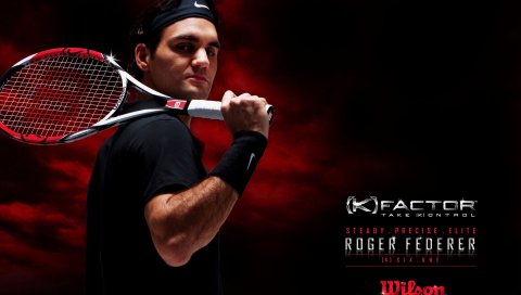 Roger federer, ракетка, теннисистка