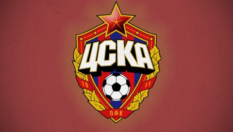 Cska, эмблема, мяч, футбол