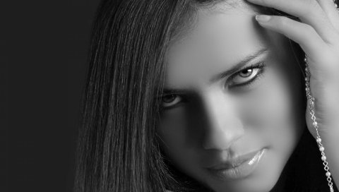 Adriana lima, лицо, крупный план, черный белый, красивый, симпатичный, знаменитость