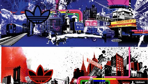 Adidas, фирменный стиль, спорт, городской